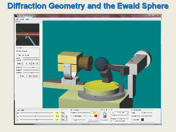 Diffraction Geometry and the Ewald Sphere 