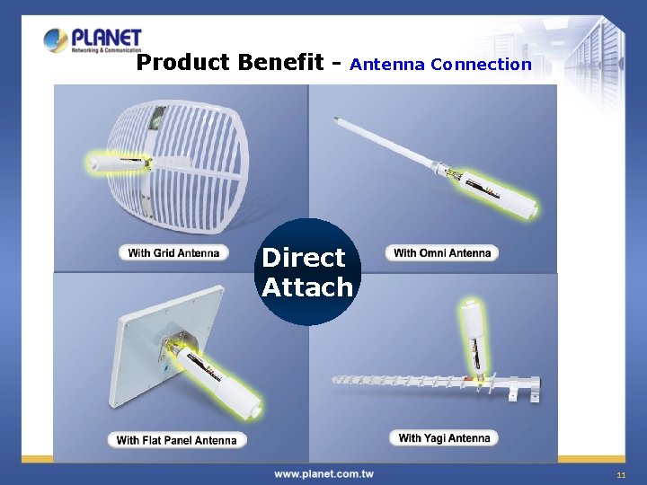 Product Benefit - Antenna Connection Direct Attach 11 