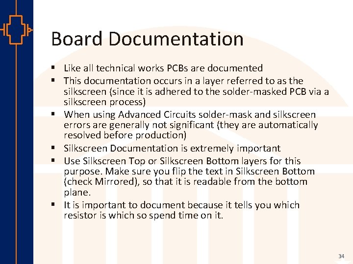 Board Documentation st Robu Low er Pow VLSI § Like all technical works PCBs