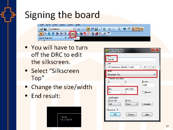 Signing the board st Robu Low er Pow VLSI § You will have to