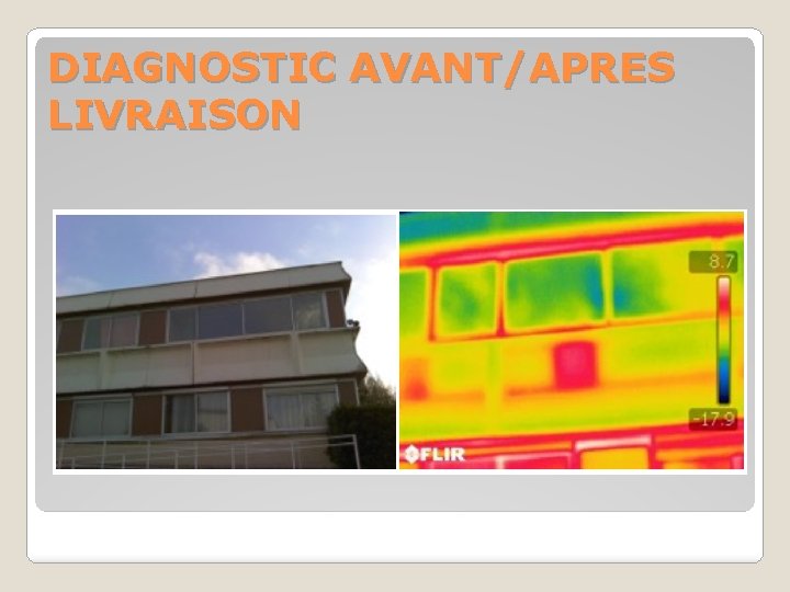 DIAGNOSTIC AVANT/APRES LIVRAISON 