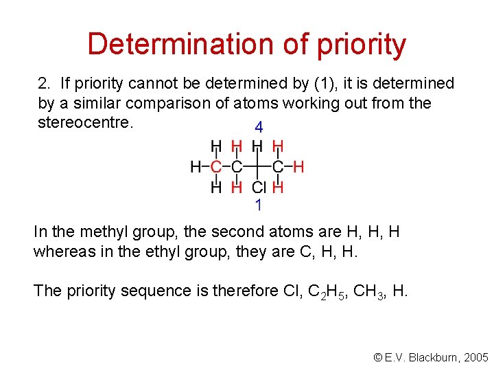 Determination of priority 2. If priority cannot be determined by (1), it is determined