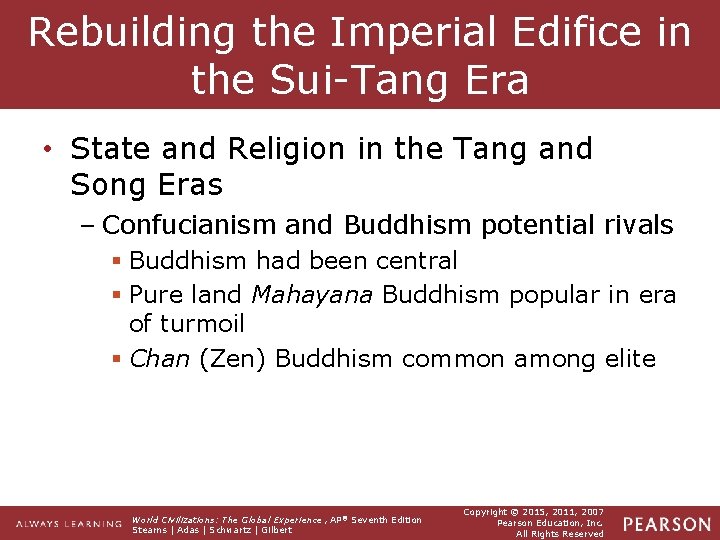 Rebuilding the Imperial Edifice in the Sui-Tang Era • State and Religion in the