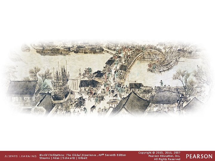 Figure 13. 1 This cityscape of the Song city of Bian Liang (Kaifeng), painted
