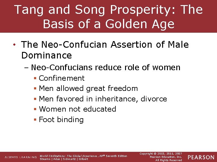 Tang and Song Prosperity: The Basis of a Golden Age • The Neo-Confucian Assertion
