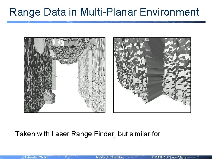 Range Data in Multi-Planar Environment Taken with Laser Range Finder, but similar for Sebastian