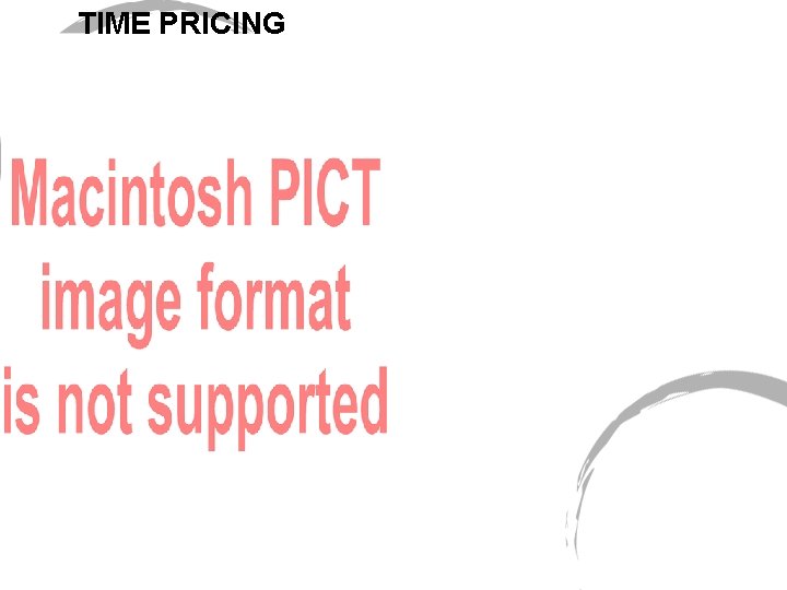TIME PRICING 