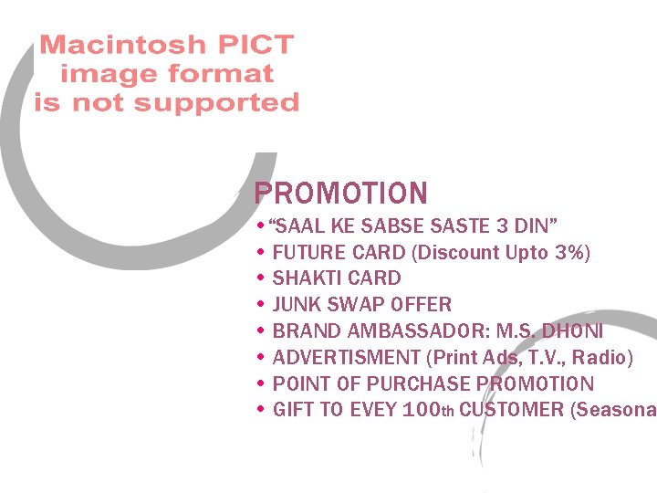 PROMOTION • “SAAL KE SABSE SASTE 3 DIN” • FUTURE CARD (Discount Upto 3%)