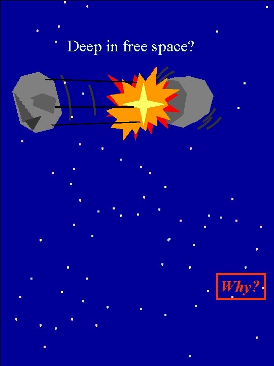 Deep in free space? Why? 