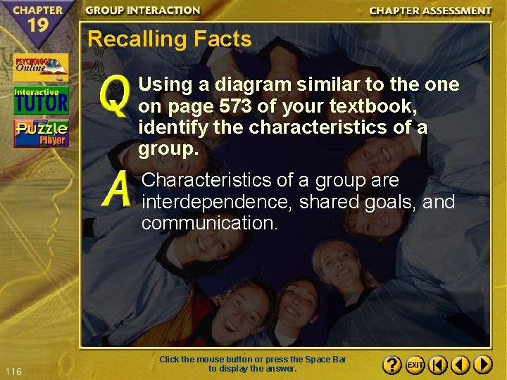 Recalling Facts Using a diagram similar to the on page 573 of your textbook,