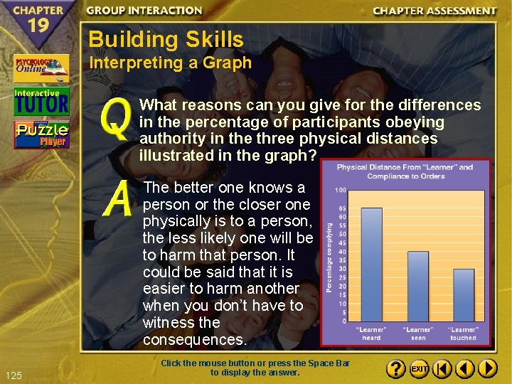 Building Skills Interpreting a Graph What reasons can you give for the differences in