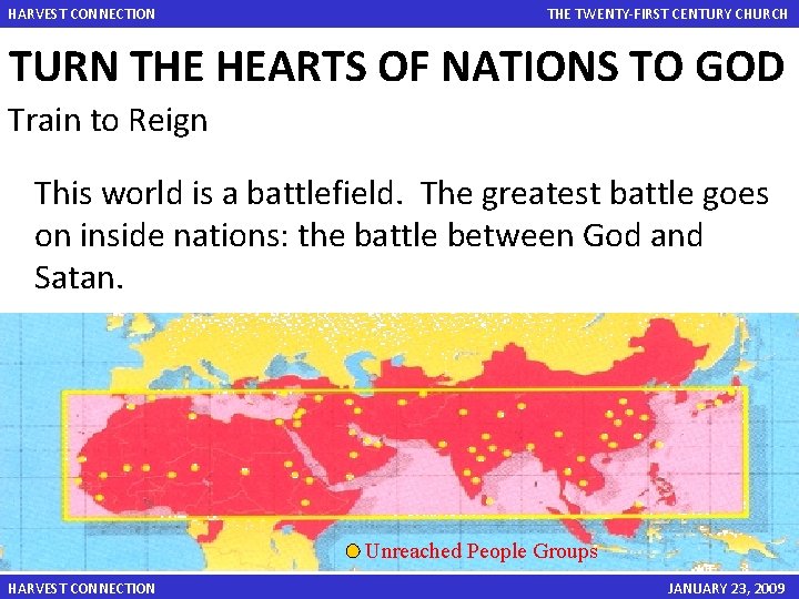 HARVEST CONNECTION THE TWENTY-FIRST CENTURY CHURCH TURN THE HEARTS OF NATIONS TO GOD Train