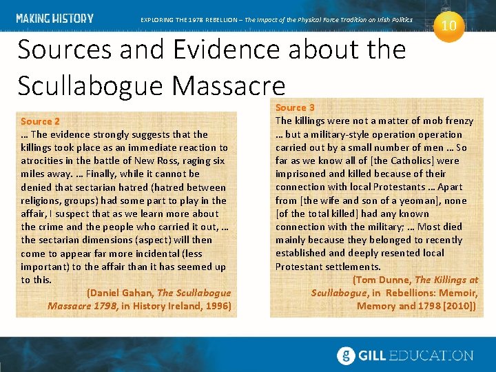 EXPLORING THE 1978 REBELLION – The Impact of the Physical Force Tradition on Irish