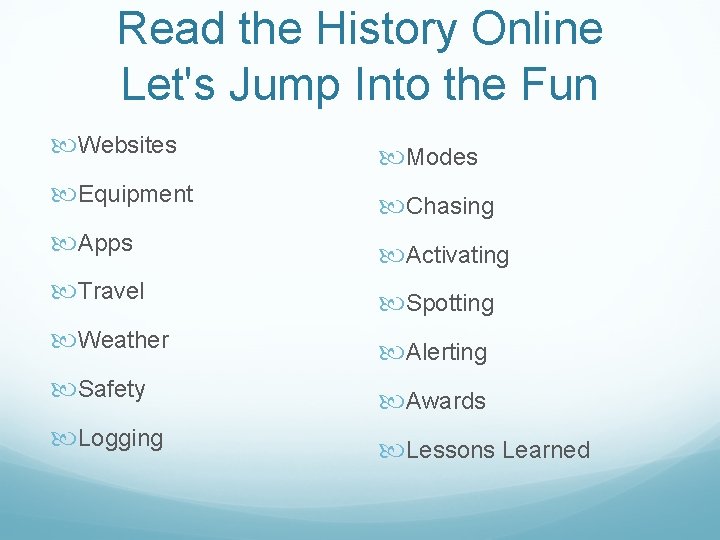 Read the History Online Let's Jump Into the Fun Websites Modes Equipment Chasing Apps