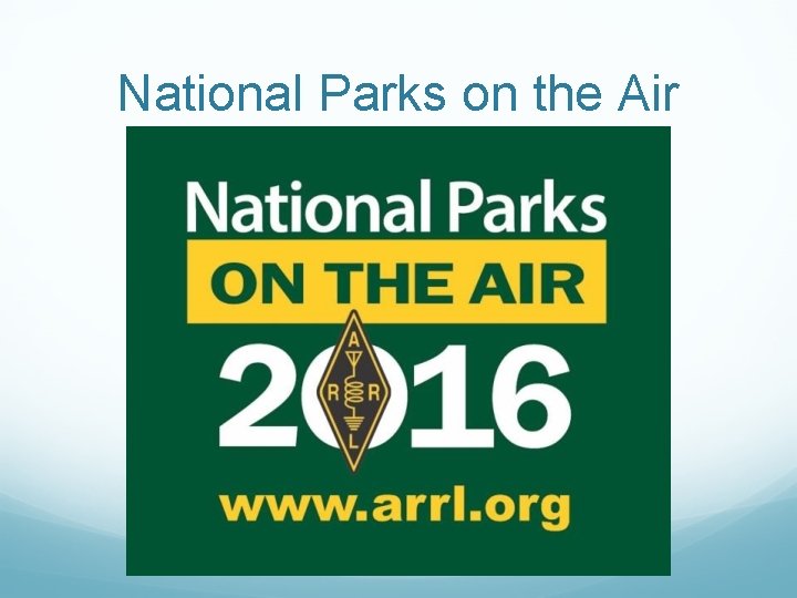 National Parks on the Air 