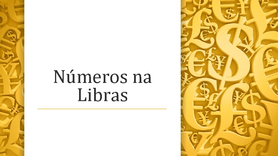 Números na Libras 