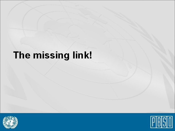 The missing link! 