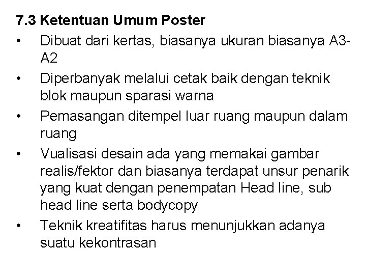DESKOMVIS 1 TOPIK 7 PEMBUATAN KARYA DESAIN POSTER