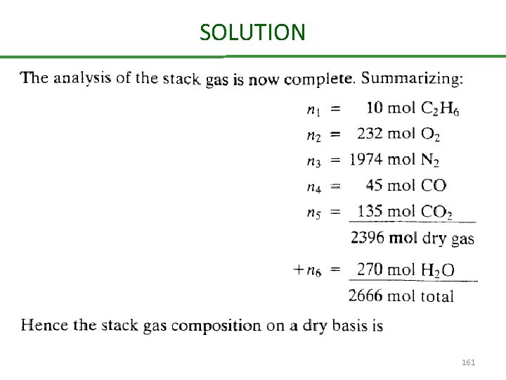 SOLUTION 161 