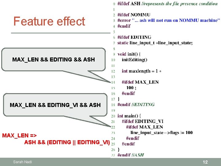 Feature effect MAX_LEN && EDITING && ASH MAX_LEN && EDITING_VI && ASH MAX_LEN =>