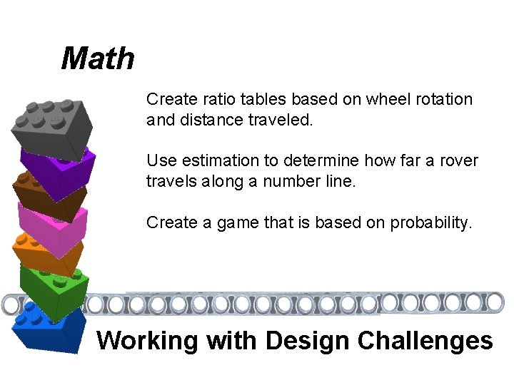 Math Create ratio tables based on wheel rotation and distance traveled. Use estimation to