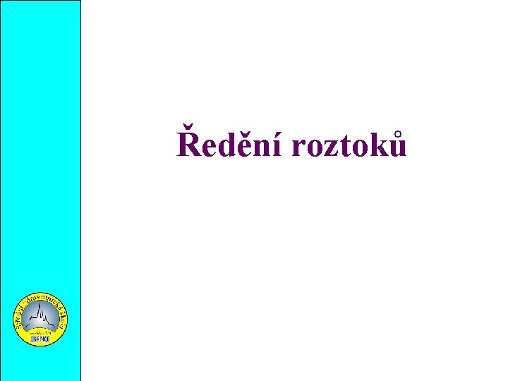 Ředění roztoků 