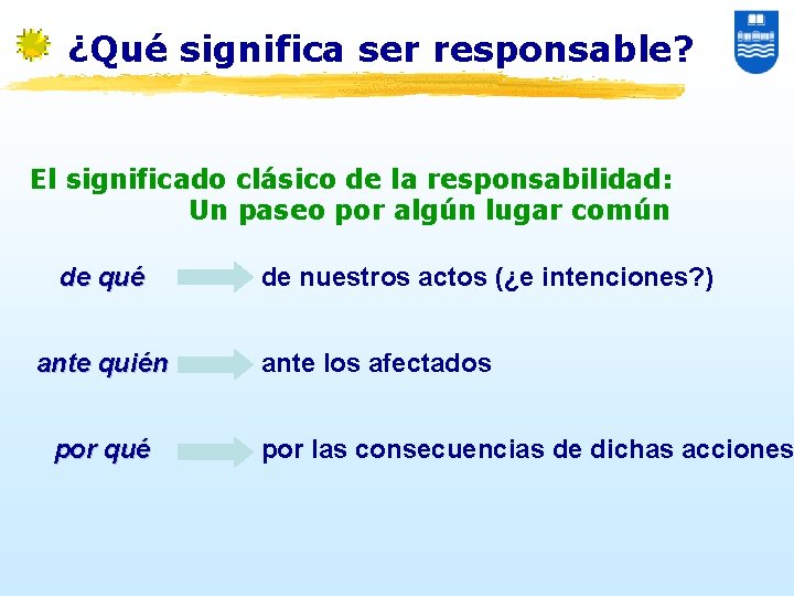 ¿Qué significa ser responsable? El significado clásico de la responsabilidad: Un paseo por algún