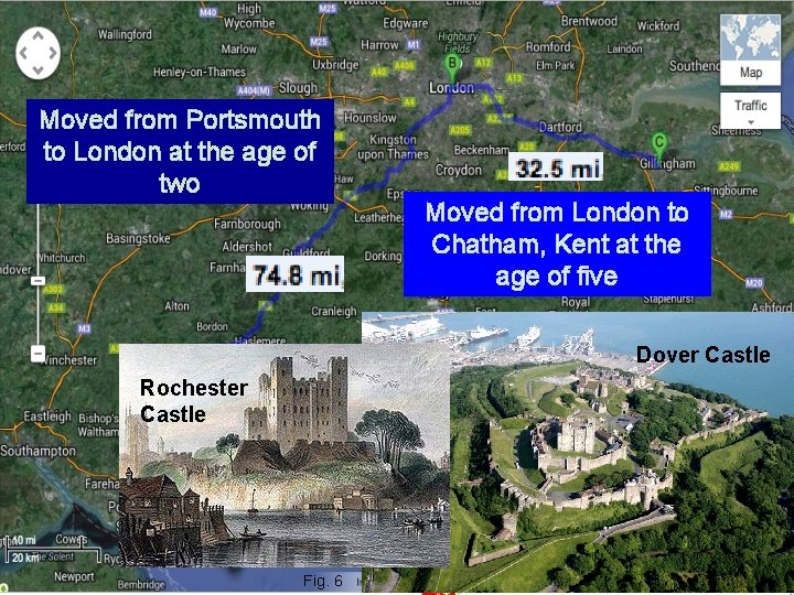 Moved from Portsmouth to London at the age of two Moved from London to