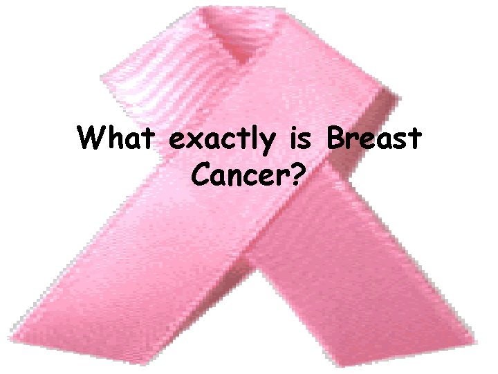 What exactly is Breast Cancer? 