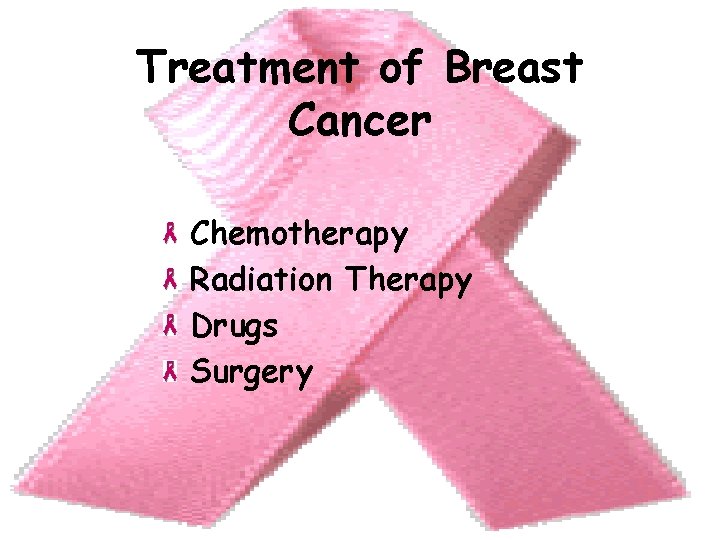 Treatment of Breast Cancer Chemotherapy Radiation Therapy Drugs Surgery 