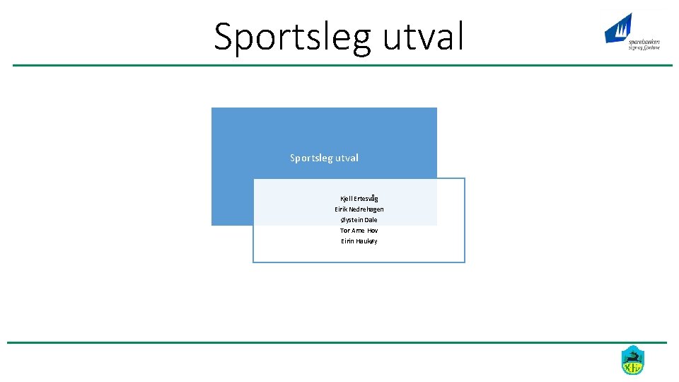 Sportsleg utval Kjell Ertesvåg Eirik Nedrehagen Øystein Dale Tor Arne Hov Eirin Haukøy 
