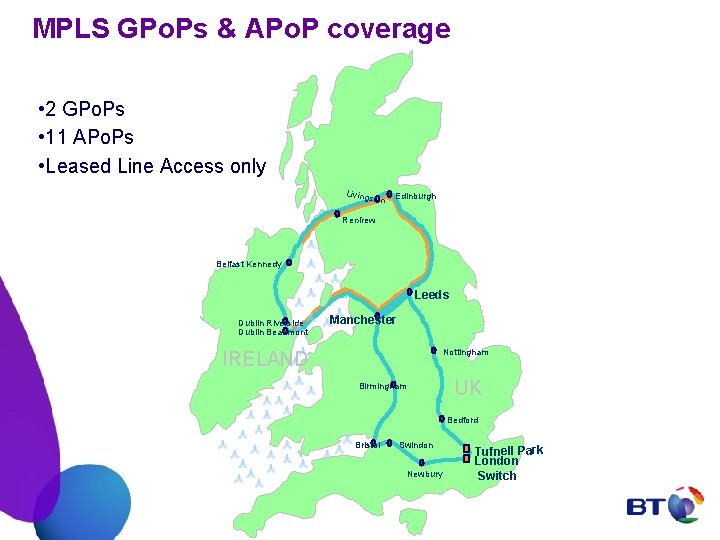 MPLS GPo. Ps & APo. P coverage • 2 GPo. Ps • 11 APo.