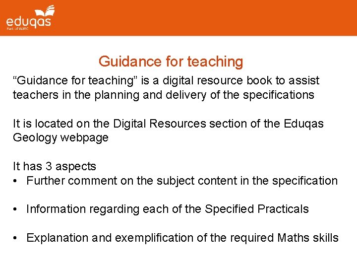 Guidance for teaching “Guidance for teaching” is a digital resource book to assist teachers