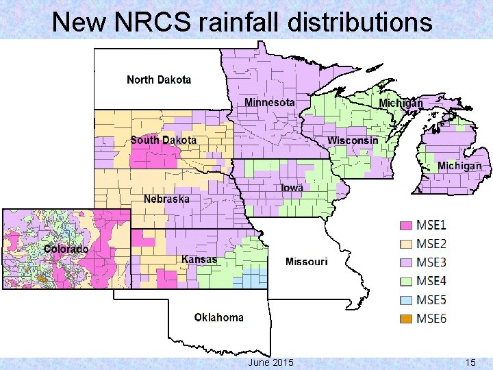 New NRCS rainfall distributions June 2015 15 