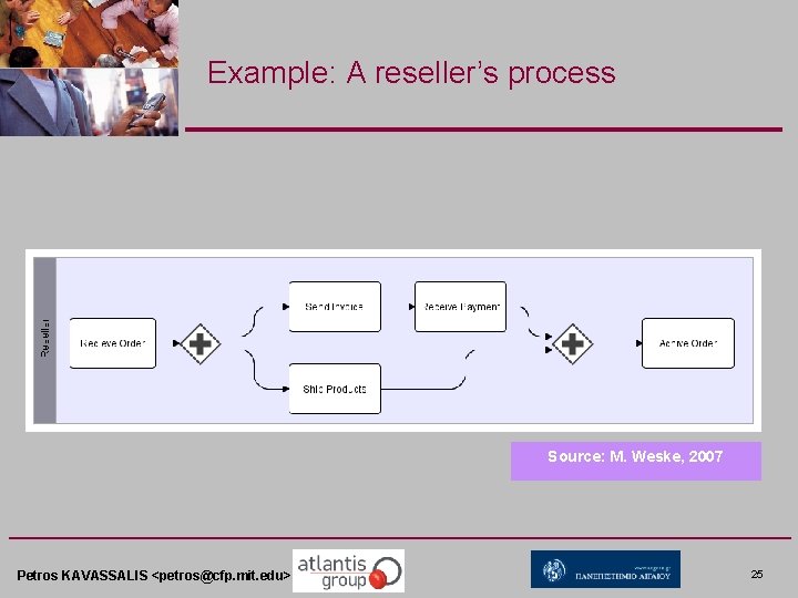 Example: A reseller’s process Source: M. Weske, 2007 Petros KAVASSALIS <petros@cfp. mit. edu> 25