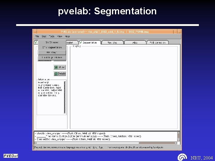 pvelab: Segmentation NRU, 2004 