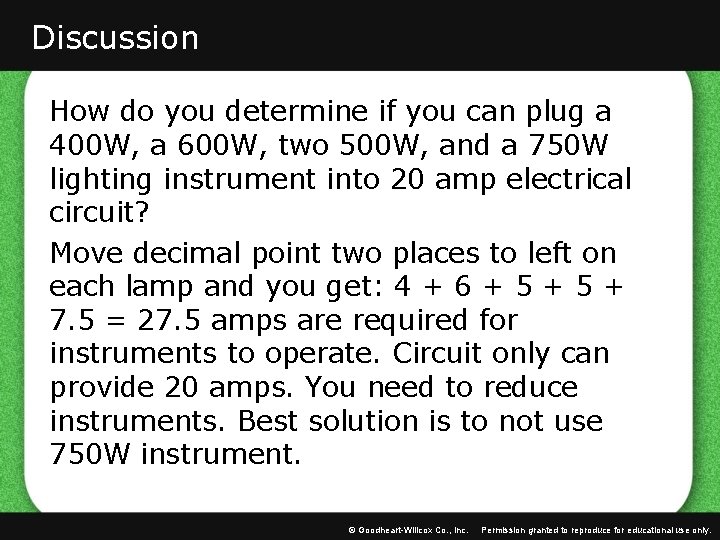 Discussion How do you determine if you can plug a 400 W, a 600