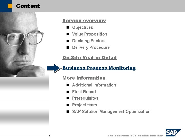 Content Service overview n Objectives n Value Proposition n Deciding Factors n Delivery Procedure