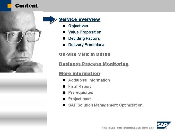 Content Service overview n Objectives n Value Proposition n Deciding Factors n Delivery Procedure