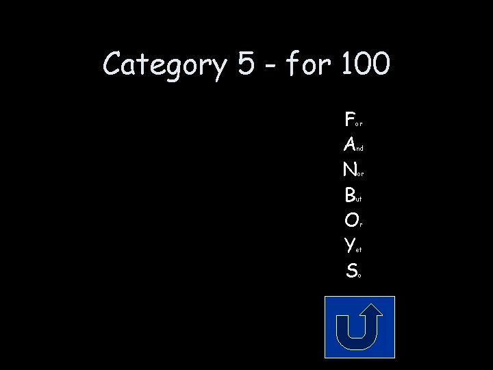 Category 5 - for 100 F A N B O Y S or nd