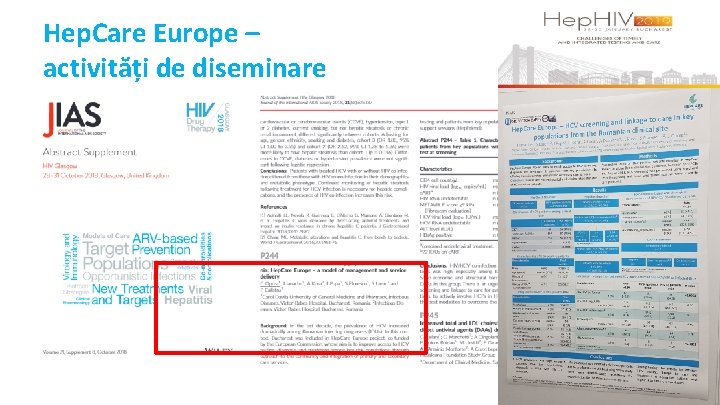 Hep. Care Europe – activități de diseminare 