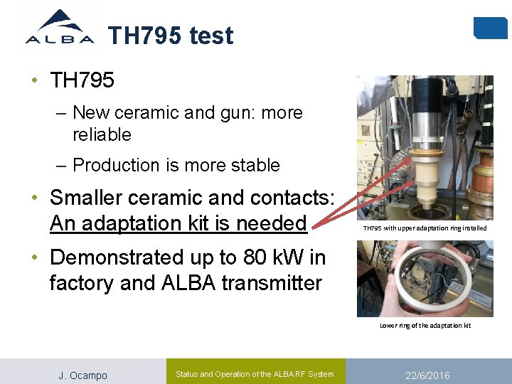 TH 795 test • TH 795 – New ceramic and gun: more reliable –