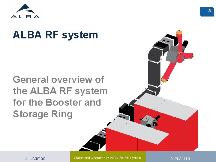 3 ALBA RF system General overview of the ALBA RF system for the Booster