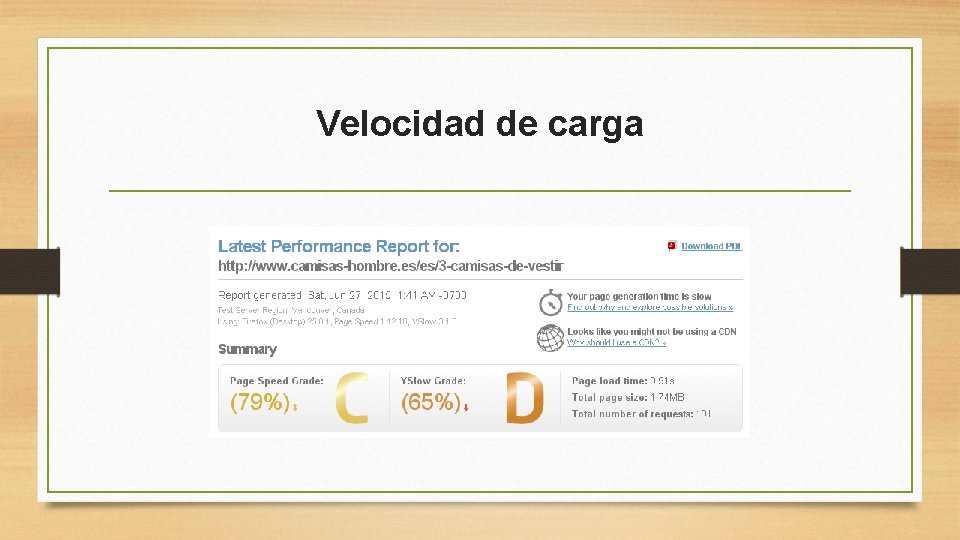 Velocidad de carga 