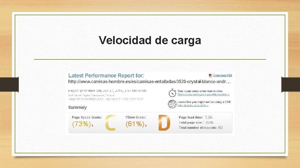 Velocidad de carga 