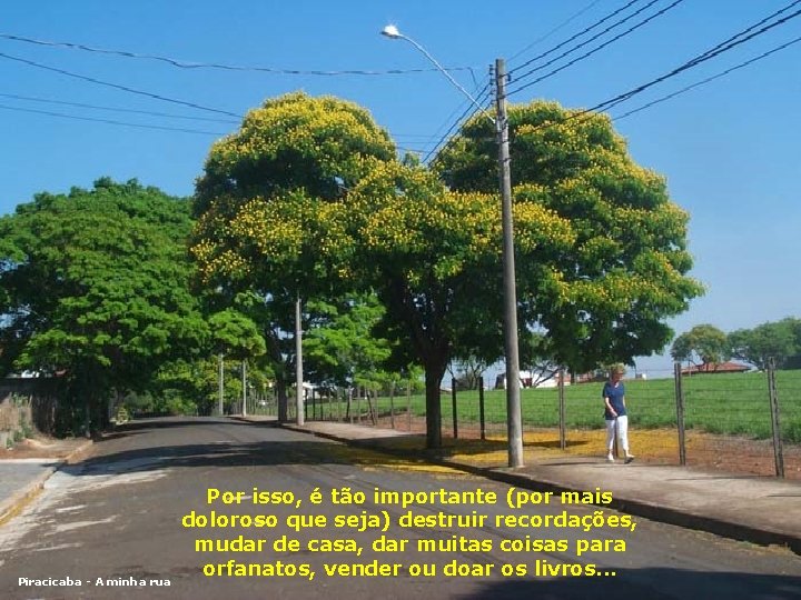 Piracicaba - A minha rua Por isso, é tão importante (por mais doloroso que