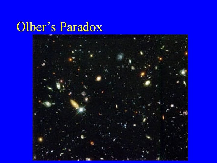 Olber’s Paradox 