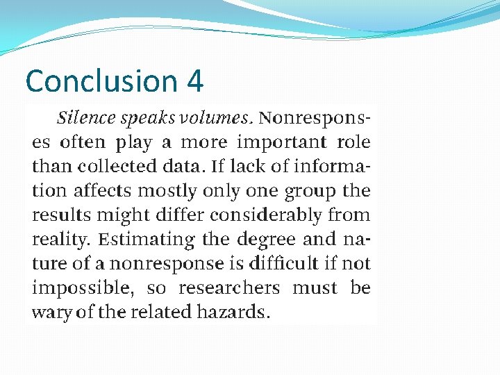 Conclusion 4 