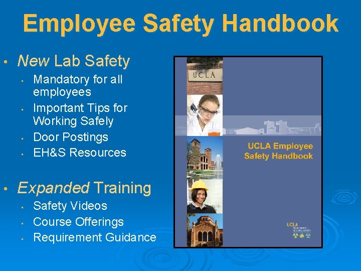 Employee Safety Handbook • New Lab Safety • • • Mandatory for all employees