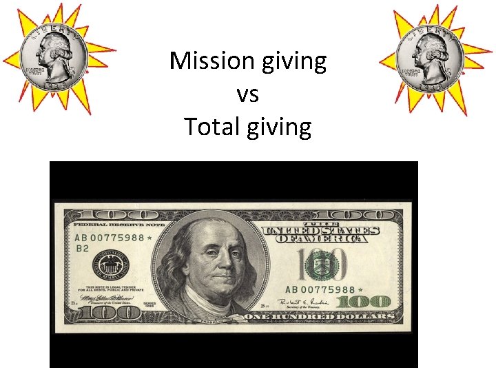 Mission giving vs Total giving 